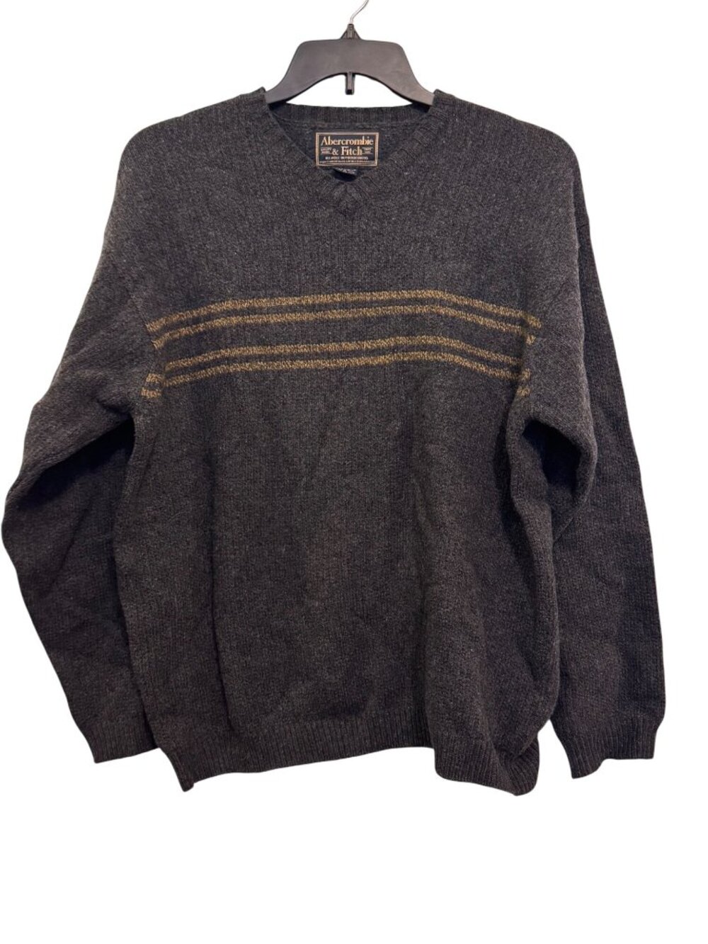 vintage Abercrombie & Fitch Mens Lambswool Sweater  Pattern Size L